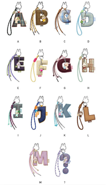 POP MART THE MONSTERS Pin for Love Series - Letter A-M Pendant Labubu Blind Box (1 Random Blind Box)