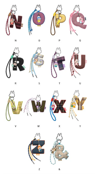 POP MART THE MONSTERS Pin for Love Series - Letter N-Z Pendant Labubu Blind Box (1 Random Blind Box)