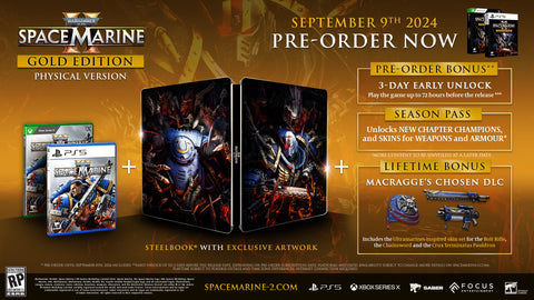 Warhammer 40000 Space Marine 2 (Gold Edition) - PS5 (Pre-order ETA September 9, 2024)