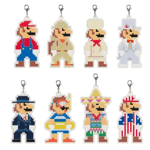 Super Mario Odyssey Rubber Pixel Keychain (1 Random)