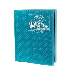 Monster Protectors: 4 Pocket Binder Portfolio - Holofoil Aqua Blue