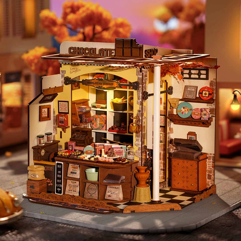 Rolife 3D Puzzles DG174 Henry's Chocolate DIY Miniature House