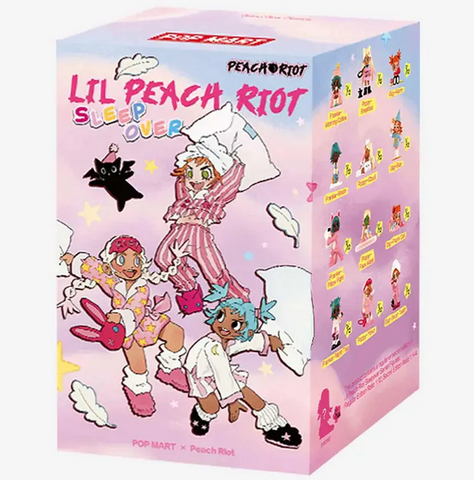 POP MART Peach Riot : Lil Peach Riot Sleepover Series Figures (1 Random Blind Box)