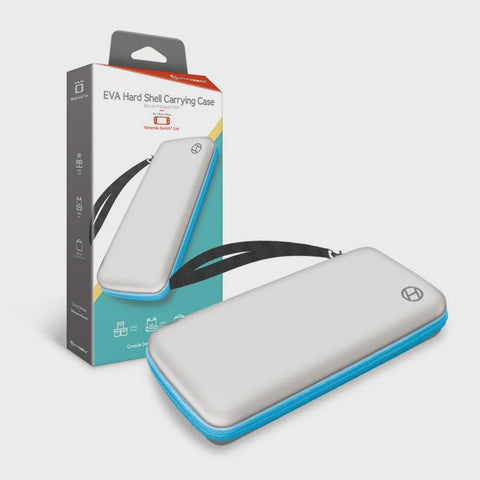 HYPERKIN EVA Hard Shell Carrying Case (White and Turquoise) for Nintendo Switch Lite