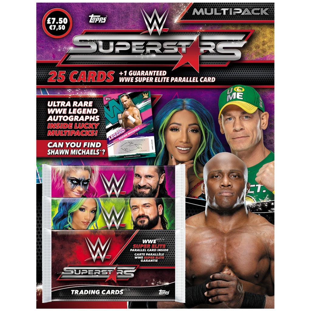 2021 Topps WWE Superstars Cards - Multi-Pack B (25 Cards + Super Elite Parallel)