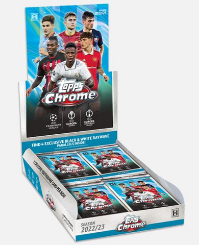2022-23 Topps Chrome UEFA Club Competitions Soccer Hobby Box Lite