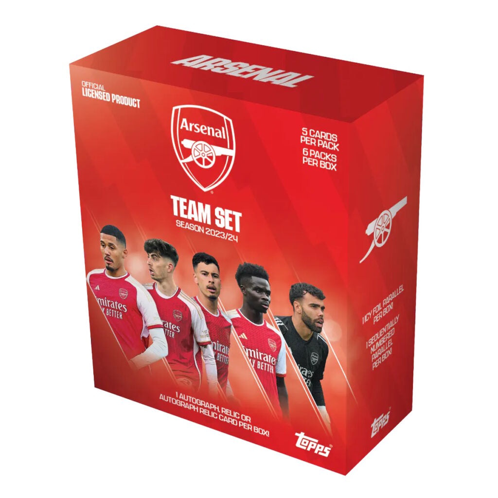 2023-24 Topps Soccer Arsenal FC Team Set Box