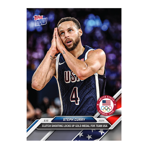 Steph Curry - 2024 Olympic Games TOPPS NOW® Card #27 Men's Basketball Team USA