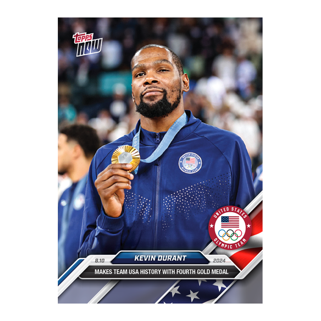 Kevin Durant - 2024 Olympic Games TOPPS NOW® Card #28 Men's Basketball Team USA