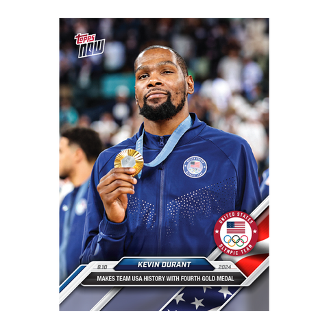 Kevin Durant - 2024 Olympic Games TOPPS NOW® Card #28 Men's Basketball Team USA