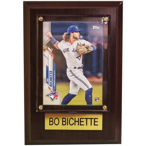 MLB Plaque with card 4x6 Toronto Blue Jays - Bo Bichette (Randomly Selected, May Not Be Pictured)