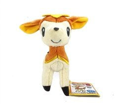 Official Autumn Orange Deerling Pokemon Banpresto Soft Keychain Plush Toy