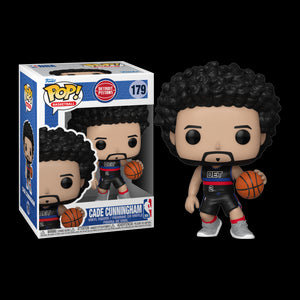 Funko POP! Basketball: Detroit Pistons Black Jersey - Cade Cunningham #179 Vinyl Figure