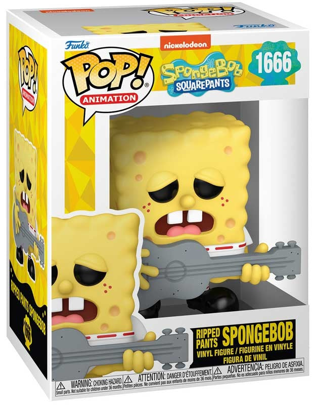 Funko POP! Animation: Spongbob Squarepants 25th Anniversary - Ripped Pants Spongebob #1666 Vinyl Figure