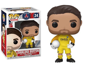 Funko POP! Soccer: Paris Saint-Germain F.C. Yellow Jersey - Gianluigi Buffon #24 Vinyl Figure (Box Wear)