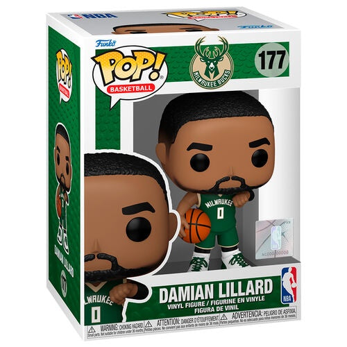 Funko POP! Basketball: Milwukee Bucks Green Jersey - Damian Lillard #177 Vinyl Figure