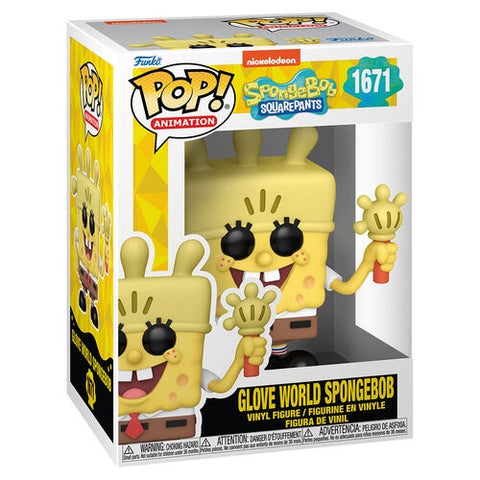 Funko POP! Animation: Spongbob Squarepants 25th Anniversary - Glove World Spongebob #1671 Vinyl Figure