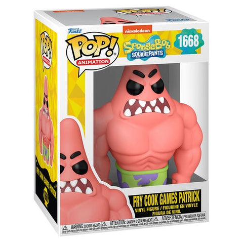 Funko POP! Animation: Spongbob Squarepants 25th Anniversary - Fry Cook Games Patrick #1668 Vinyl Figure