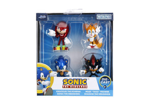 Metalfigs Sonic the Hedgehog 2.5" Die-Cast Figure 4 Pack (Knuckles, Sonic, Tails and Shadow) [Jada Toys]