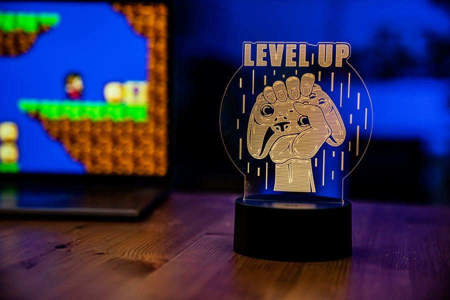 Acrylic LED Light - Level Up [FanFit Gaming]