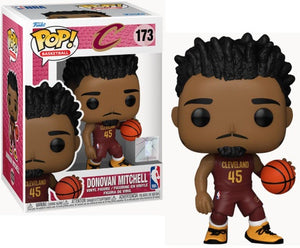 Funko POP! Basketball: Cleveland Cavaliers Maroon Jersey - Donovan Mitchell #173 Vinyl Figure