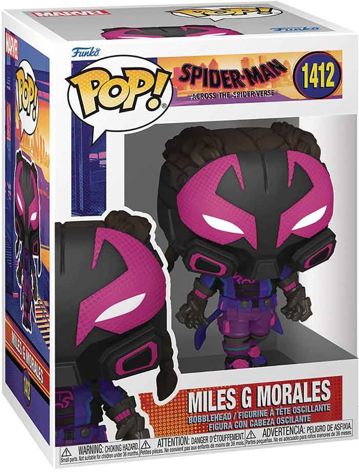 Funko POP! B: Spider-Man Across the Spider-Verse - Miles G Morales #1412 Bobble-Head Figure