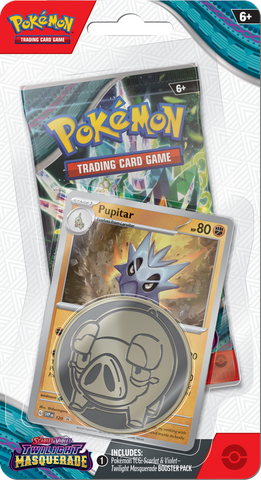 Pokemon Scarlet & Violet: Twilight Masquerade - Checklane Blister Pack - Pupitar