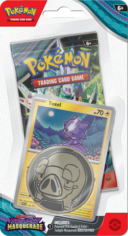 Pokemon Scarlet & Violet: Twilight Masquerade - Checklane Blister Pack - Toxel