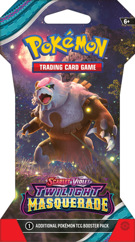 Pokemon Scarlet & Violet: Twilight Masquerade - Sleeved Booster Pack (1 Random Sleeved Booster Pack)