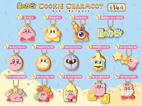 Bandai Shokugan Kirby Cookie Charmcot Keychain Blind Bag (1 Randomly Selected)