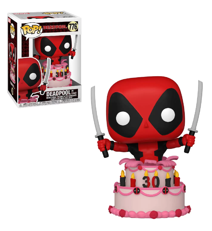 Funko POP! Deadpool 30th Anniversary - Deadpool in Cake #776 Bobble-Head Figure