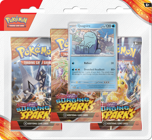 Pokemon Scarlet & Violet: Surging Sparks 3 Pack Blister - Quagsire A & C Games Pokemon Scarlet & Violet: Surging Sparks 3 Pack Blister - Quagsire A & C Games