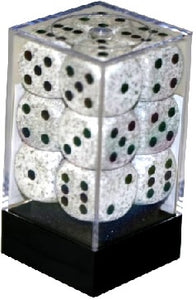Chessex - Speckled 12D6-Die Dice Block Set - Artic Camo 16MM