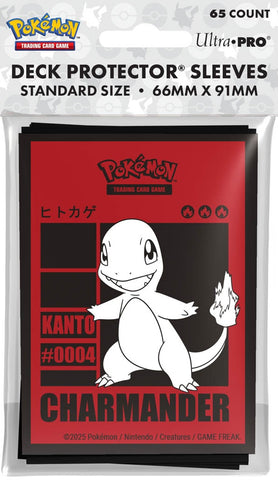 Ultra Pro Pokemon Standard Size Sleeves 65ct - Charmander (2025)