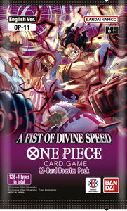 one piece op11 english booster box One Piece Card Game: A Fist of Divine Speed OP11 Booster Pack – A & C Games