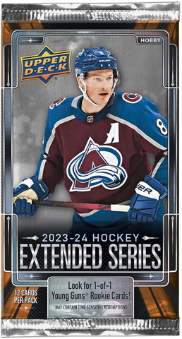 2023-24 Upper Deck Extended Series Hockey Hobby Pack (12 Cards Per Pack)