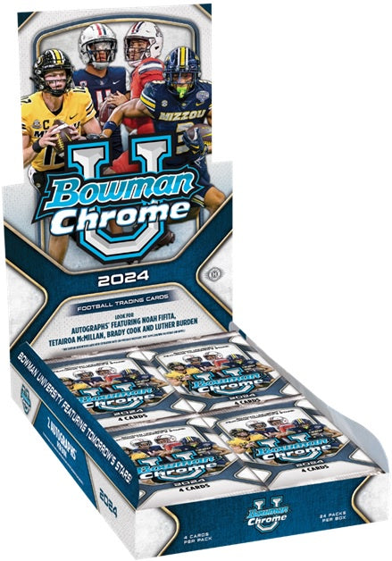 2024 Bowman University Chrome Football Hobby Box