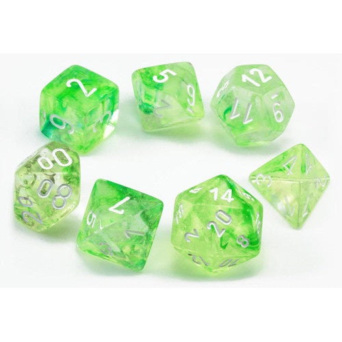 Chessex - Nebula Polyhedral 7-Die Dice Set - Spring/White