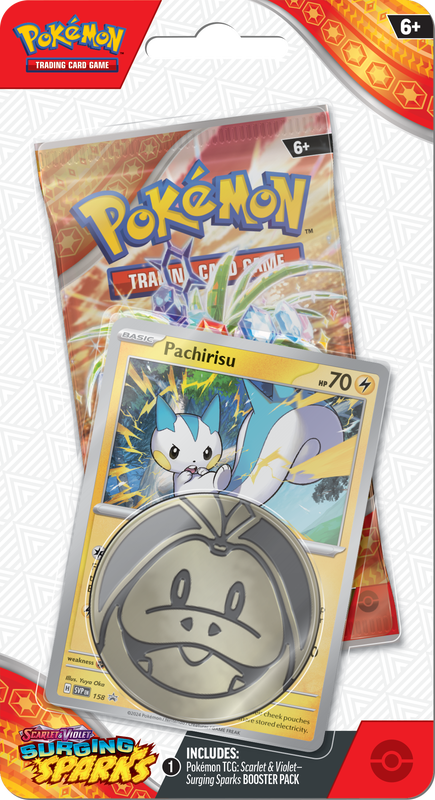 Pokemon Scarlet & Violet: Surging Sparks - Checklane Blister Pack - Pachirisu (Pre-Order) (ETA November 8th, 2024)