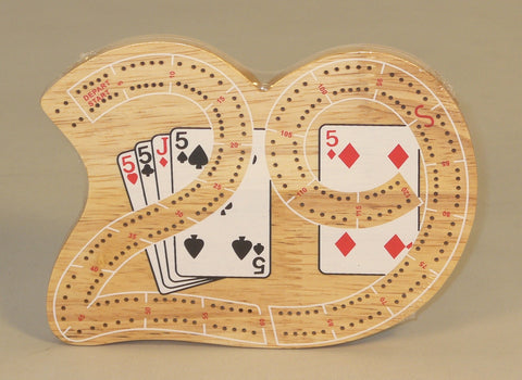 Cribbage 29 Two-Player Mini Wood Board