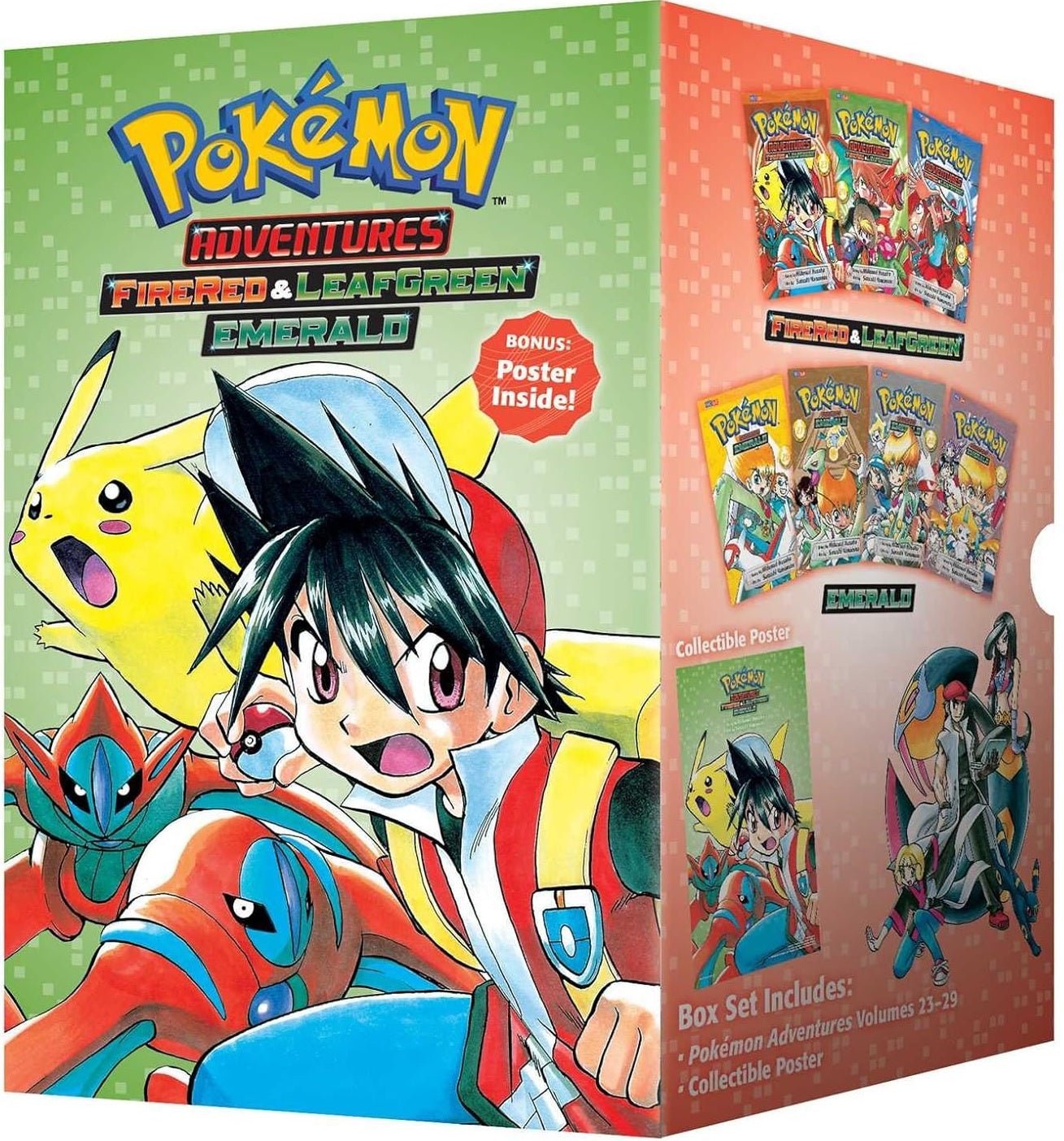 Pokemon Adventures Fire Red & Leaf Green/Emerald Box Set Volumes 23-29