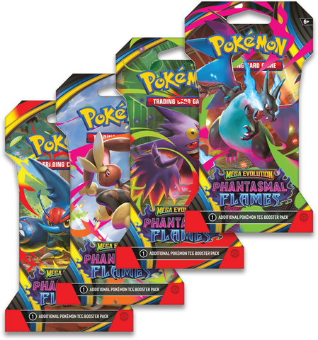 Pokemon Mega Evolution: Phantasmal Flames Sleeved Booster Pack