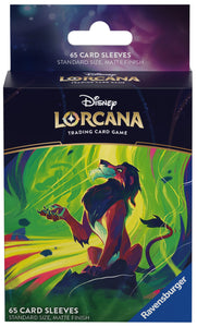 Disney Lorcana: Azurite Sea Card Sleeve 65ct - Scar Vengeful Lion