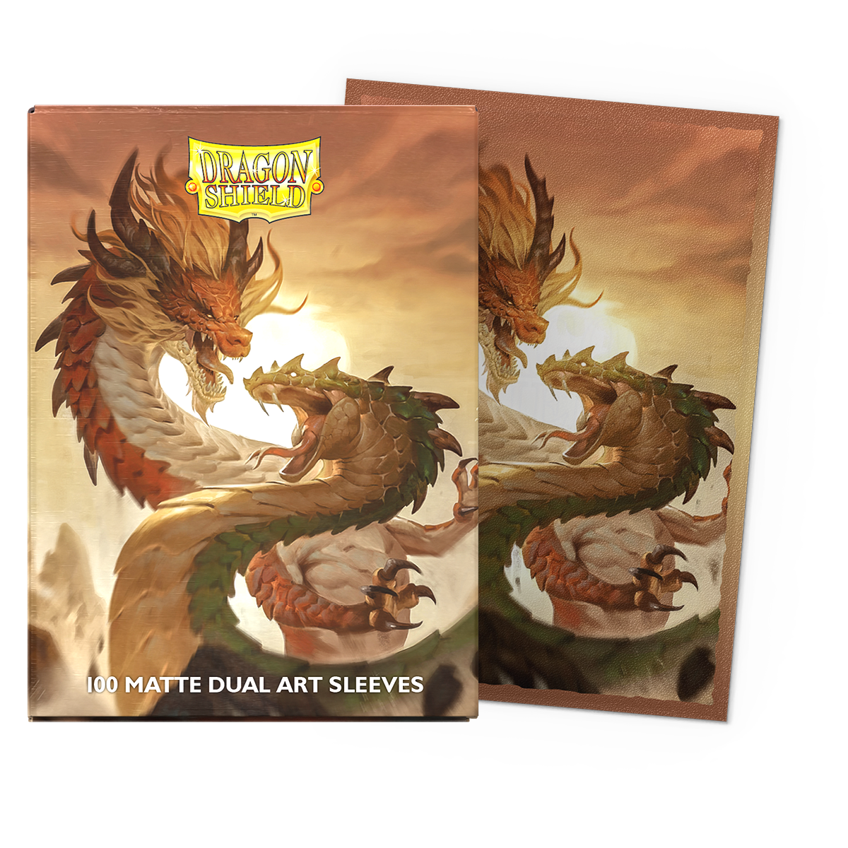 Dragon Shield - Standard Size Matte Dual Art Sleeves 100ct - Wood Snake 2025