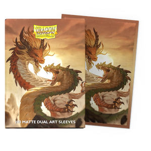 Dragon Shield - Standard Size Matte Dual Art Sleeves 100ct - Wood Snake 2025