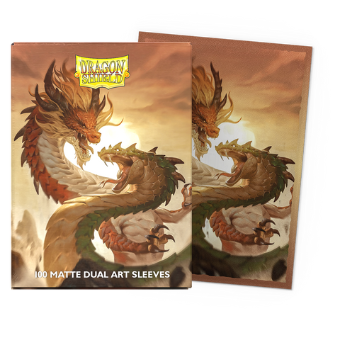 Dragon Shield - Standard Size Matte Dual Art Sleeves 100ct - Wood Snake 2025