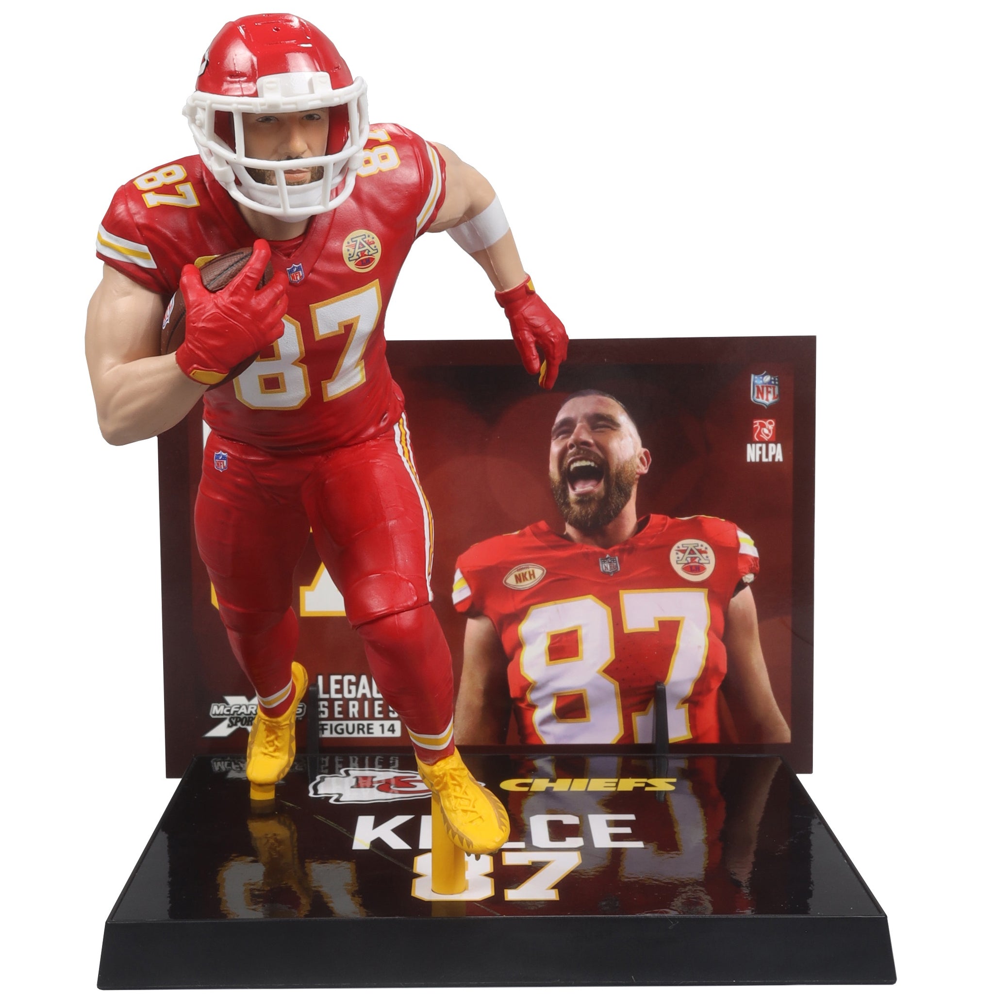 NFL Football Kansas City Chiefs Red Jersey Travis Kelce McFarlane's SportsPicks 7" Figure Legacy Series Figure #14