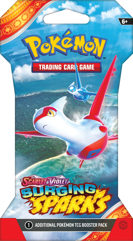 Pokemon Scarlet & Violet: Surging Sparks - Sleeved Booster Pack (1 Random Sleeved Booster Pack) (Pre-Order) (ETA November 8th, 2024)