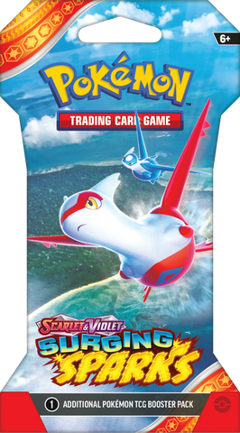 Pokemon Scarlet & Violet: Surging Sparks - Sleeved Booster Pack (1 Random Sleeved Booster Pack) (Pre-Order) (ETA November 8th, 2024)