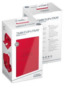Ultimate Guard: Deck Case: Twin Flip N Tray XenoSkin 200+ Monocolor - Red